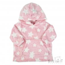 HD116-P: Pink Stars Hoodie (6m-3y)